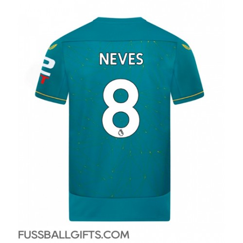 Wolves Ruben Neves #8 Fußballbekleidung Auswärtstrikot 2022-23 Kurzarm